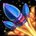Large Blue Rocket