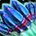 Large Blue Rocket Cluster